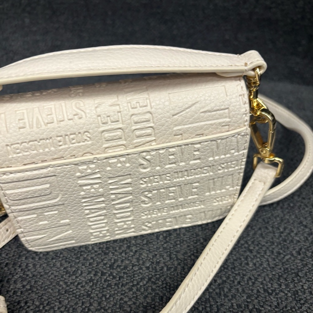 Steve Madden Vanilla Mini Crossbody with Gold Heart & Star Charm - Picture 5 of 14